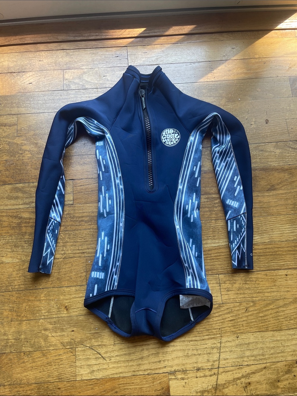 Rip Curl Navy Blue Kids Long-Sleeve One-Piece Wetsuit